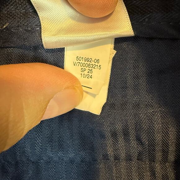 Banana Republic Slim-Tapered Fit 32 x 30 Blue Pants Men's Gingham Check Plaid - Picture 10 of 12